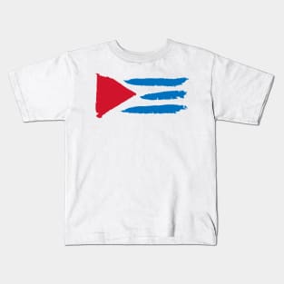 Cuba Flag Abstract Kids T-Shirt